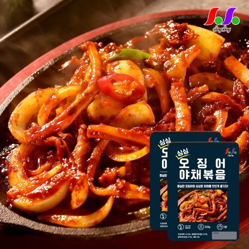 싱싱 오징어 야채 볶음 320g x 2팩 (덮밥용)