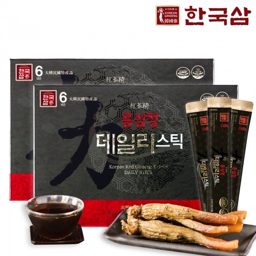[한국삼] 홍삼정 데일리스틱 30포 x 2박스 (쇼핑백 동봉)