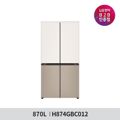 [혼수가전] [LG전자] 디오스 오브제컬렉션 베이직 냉장고 870L (H874GBC012)
